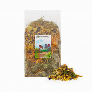 FACTORYHERBS Nie byle badyle - sucha karma dla szynszyli i koszatniczki - 1 kg