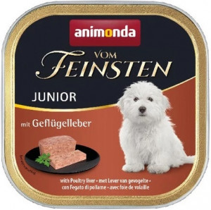 ANIMONDA Vom Feinsten Junior Wątróbka drobiowa - mokra karma dla psa - 150g