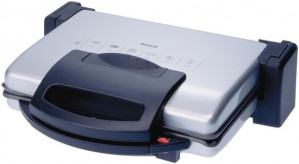 Grill elektryczny BOSCH TFB 3302V (1800 W / stołowy-zamykany / srebrno czarny)