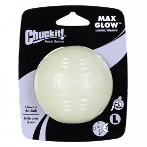 ChuckIt Kulka max glow świecąca w ciemności 7,6cm