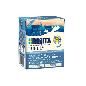 BOZITA Purely Paté Duoprotein Wołowina i renifer - mokra karma dla psa - 370g