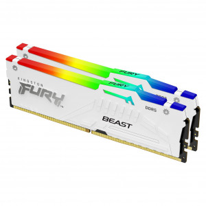Kingston FURY DDR5 32GB (2x16GB) 6000MHz CL40 Beast White RGB XMP (KF560C40BWAK2-32)