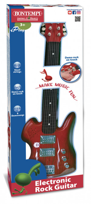 Bontempi Gitara Rockowa Czerwona