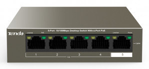 TENDA TEF1105P-4-63W Desktop 100M PoE Switch