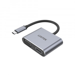 UNITEK ADAPTER USB-C - HDMI 2.0,VGA FHD, V1126A