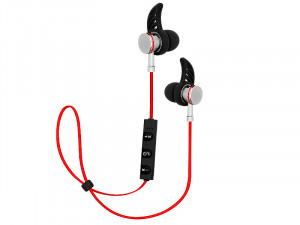 Słuchawki douszne z mikrofonem Blow SPORT-FIT (czerwono-czarny Bluetooth)
