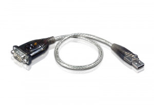 Aten kabel UC-232A męski-męski 0,35m Konwerter USB-RS232 D-Sub 9 srebrny