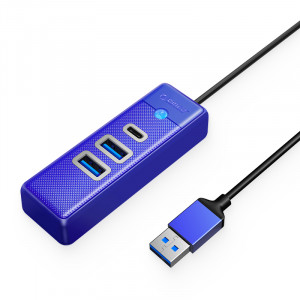 ORICO HUB USB-A 2X USB-A + USB-C, 5 GBPS NIEBIESKI