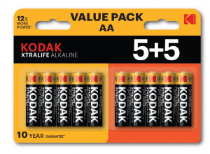 KODAK BATERIE ALKALICZNE XTRALIFE AA LR6 5+5 (10)