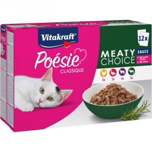 VITAKRAFT Poésie Classique Meaty choice - mokra karma dla kota - 12x85 g