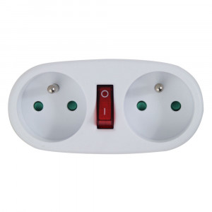 ESPERANZA ROZGAŁĘŹNIK ELEKTR. 2 GN. BIAŁY ELK306W