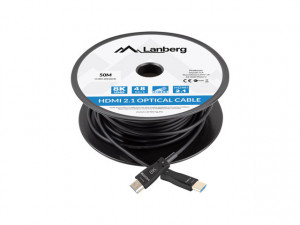 LANBERG KABEL HDMI M/M V2.1 50M 8K OPTYCZNY AOC