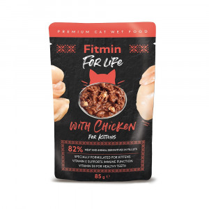 Fitmin For Life z kurczakiem w sosie - mokra karma dla kociąt - 85 g