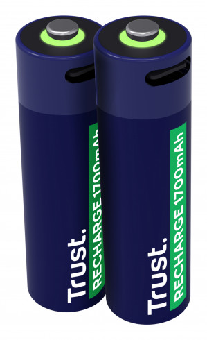Baterie AA Trust USB-C RECHARGEABLE BATTERIES 2P (25584)
