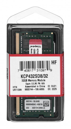 KINGSTON DED. 32GB DDR4 3200MHz SODIMM