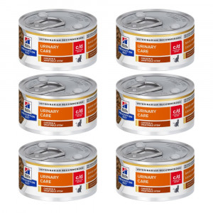 HILL'S Prescription Diet Feline c/d Urinary Stress Stews - mokra karma dla kota - 6x82g