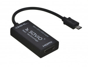 Adapter Video Savio CL-32 MHL micro USB - HDMI M-F