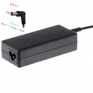 Akyga zasilacz do notebooka hp 18.5v 3.5a 65w 7.4*5.0 pin ak-nd-03 ak-nd-03