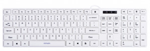 Activejet Klawiatura przewodowa USB K-3066SW biała