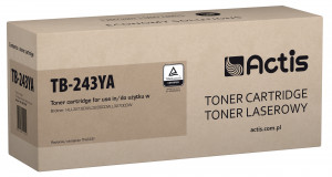 Actis TB-243YA Toner do drukarki Brother, Zamiennik Brother TN-243Y; Standard; 1000 stron; żółty.