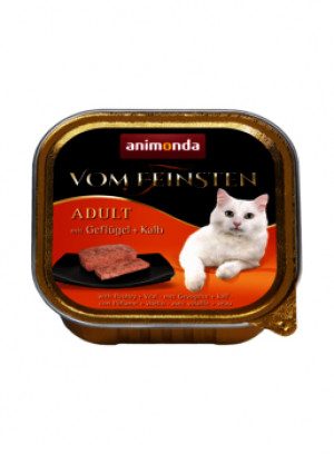 ANIMONDA Vom Feinsten Adult Classic Cat drób i cielęcina - mokra karma dla kota - 100 g