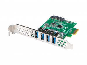 LANBERG KARTA PCI-E X1 -> 4X USB-A 3.1 GEN1 ŚLEDŹ