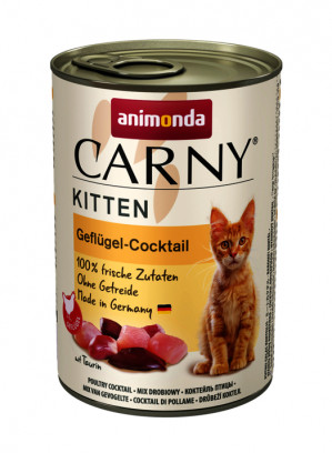 ANIMONDA Carny Kitten smak: koktail drobiowy 400g