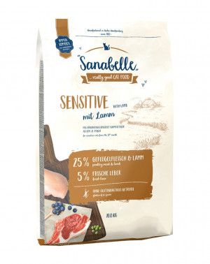 BOSCH Sanabelle Sensitive Lamb & Rice - sucha karma dla kota - 10 kg