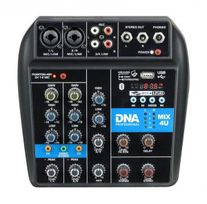 DNA MIX 4U - Mikser audio USB MP3 Bluetooth analogow