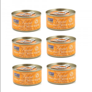 FISH4CATS Filet tuńczyka z kałamarnicą - mokra karma dla kota - 6x70g