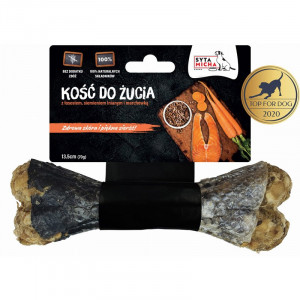 SYTA MICHA Kość do żucia na piękną sierść - gryzak dla psa - 13,5 cm
