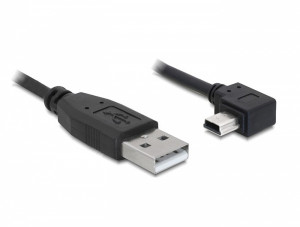 Kabel USB mini DELOCK 2.0 A MĘSKI-BMĘSKI 5PIN 2M KĄTOWY