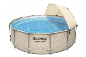 Bestway 5614V Basen stelażowy (daszek) 396x107