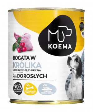 Koema Bogata w królika mokra karma dla psa 800g