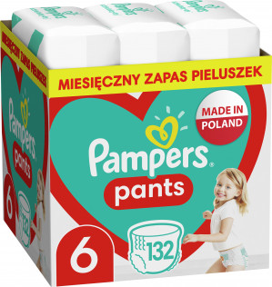 PAMPERS Pieluchomajtki MTH Rozm 6, 15+kg, 132szt