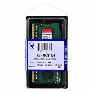 Pamięć RAM Kingston SODIMM DDR3 KVR16LS11/4 1,35V
