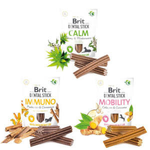 BRIT Dental Stick Mobility & Calm & Immuno MIX Pakiet Próbny- przysmak dla psa - 3x251 g