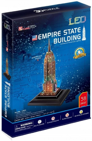 Cubic Fun Puzzle 3D LED Empire State Building