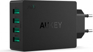 AUKEY 4XUSB ŁADOWARKA SIECIOWA PA-U36 BLACK
