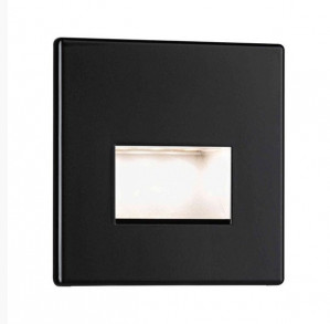 Oprawa przyschodowa EDGE LED kwadrat 1x1,2W 50lm 2700K 230V czarny mat