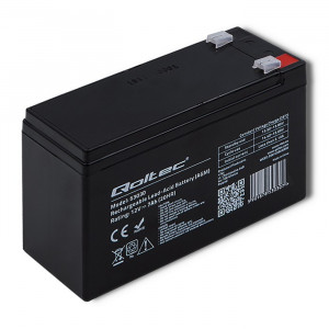 QOLTEC AKUMULATOR ŻELOWY 12V | 7AH | MAX.72A | AGM