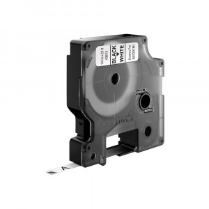 TAŚMA DYMO D1 - 6MM X 7M CZARNY/BIAŁY (43613)