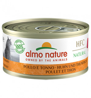 ALMO NATURE HFC Natural kurczak z tuńczykiem - mokra karma dla kota - 70g