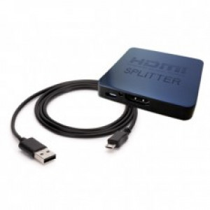 Splitter Savio CL-93 ( wejścia: 1 x HDMI (F) wyjśćia: 2 x HDMI (F) 3840x2160pix 340MHz )