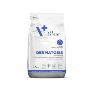 VET EXPERT Veterinary Diet Dermatosis Cat Duck & Rice - sucha karma dla kota - 2kg