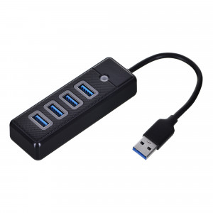 ORICO HUB USB-A 4X USB-A 3.1, CZARNY