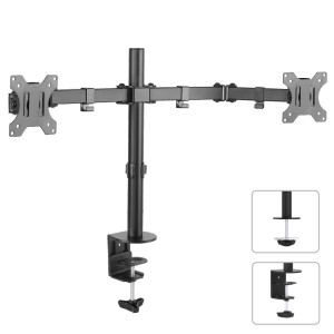 Maclean MC-754 Uchwyt biurkowy na 2 monitory LCD 13-32