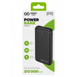 VIGGO POWER BANK 20000MAH USB-C CZARNY 20000MAH