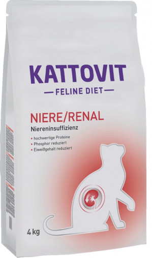KATTOVIT Niere Renal - sucha karma dla kota z chorobami nerek - 4 kg