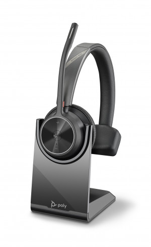Zestaw Słuchawkowy POLY Voyager 4300 (218471-02) Mono Nauszne 20kHz Bluetooth Czarny